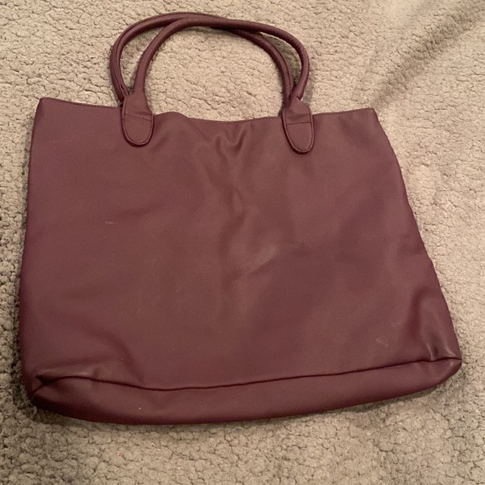 Selena Gomez Purple Tote With Lips Purple & Gold - Picture 8 of 8